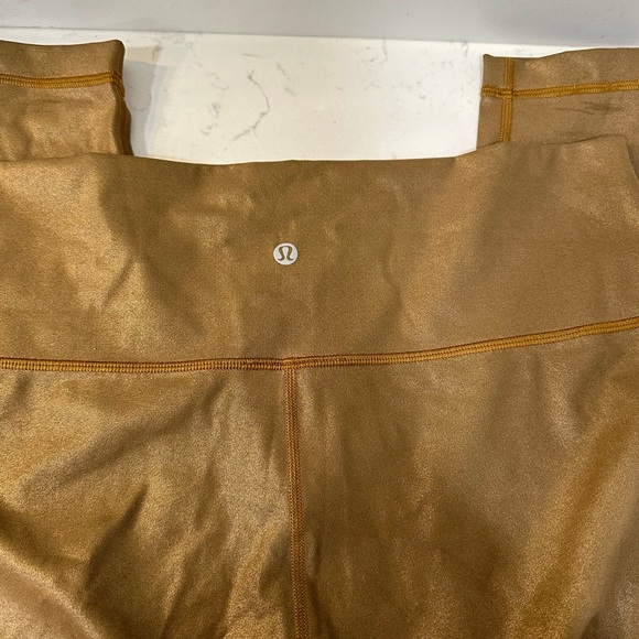 Bronze Lululemon Leggings size 14. - Picture 3 of 8